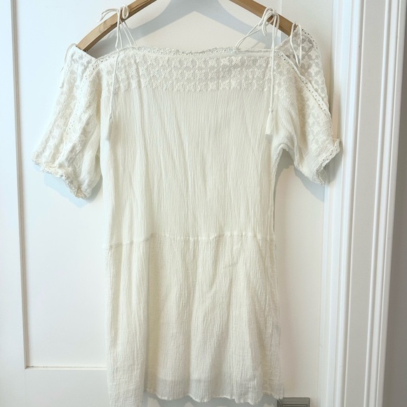 Zara Cream Lace Detail Blouse - Picture 1 of 4